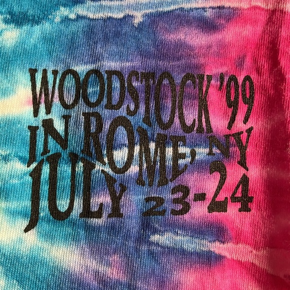 Vintage Woodstock 99 T-Shirt 1999 Sz XL Rome NY Concert Single Stitch Shirt - Picture 2 of 9
